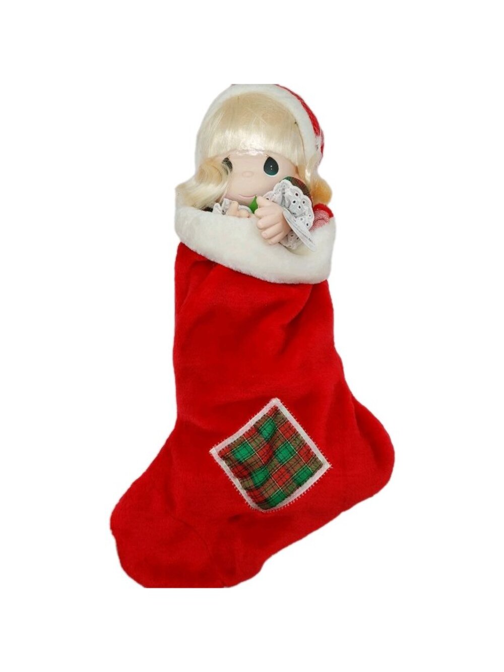 Precious Moments JINGLES #1113 QVC Stocking Doll 1997 READ